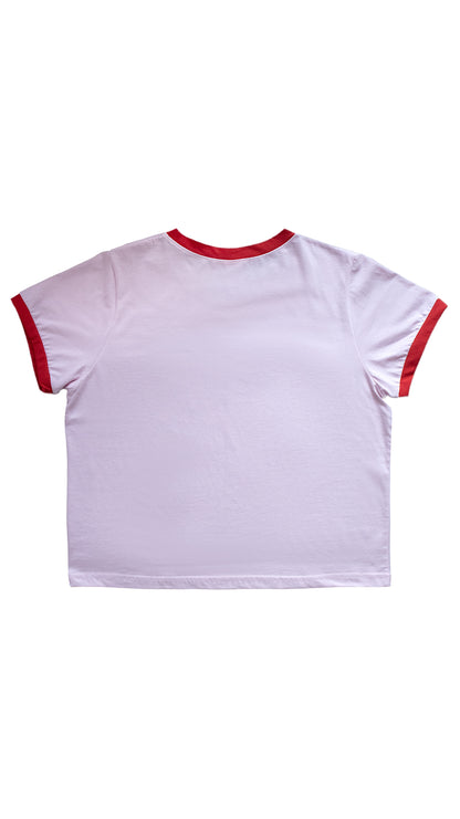 193 Reflector ringer T-shirt (pink)