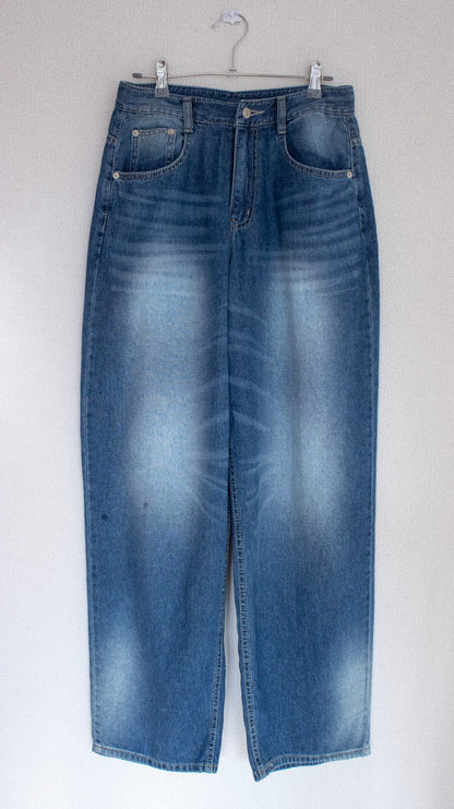 Baggy washed relax denim (indigo)