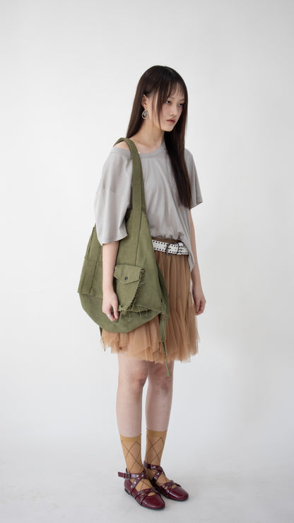 2-way cargo traveler bag (khaki)