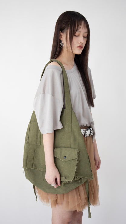 2-way cargo traveler bag (khaki)