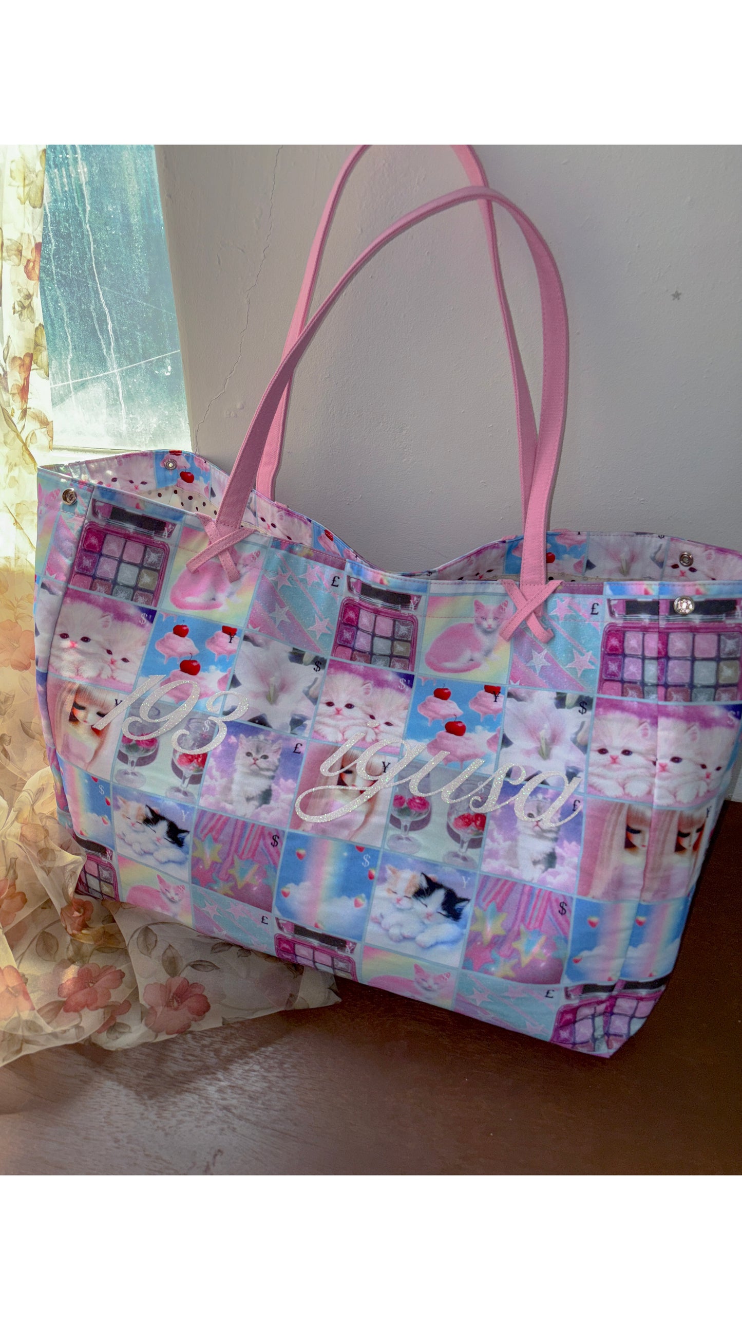193 Cat big tote bag