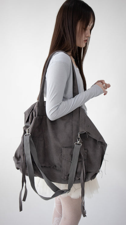 2-way cargo traveler bag (gray)