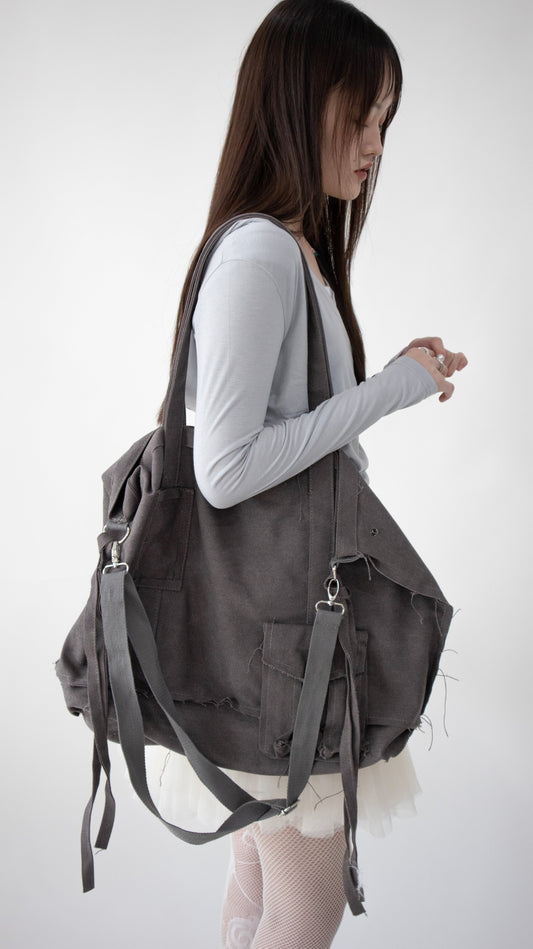 2-way cargo traveler bag (gray)