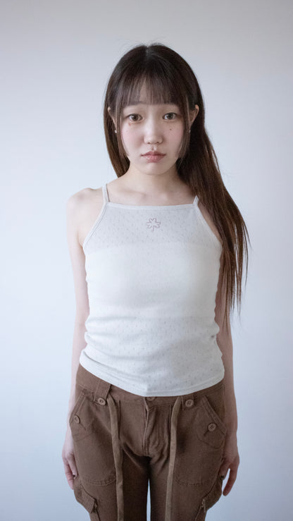 193 clover camisole (beige/pink)