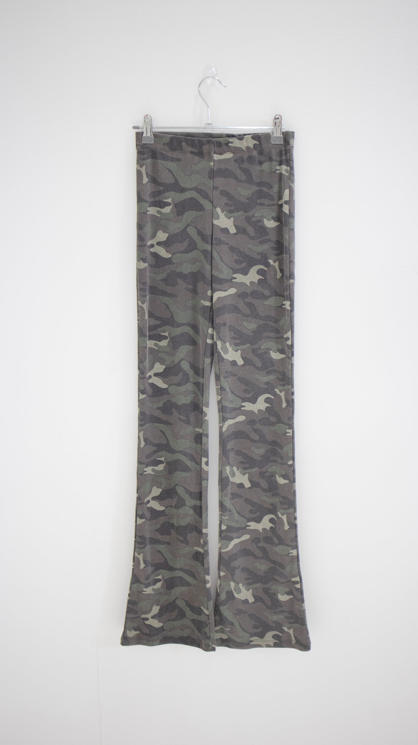 Camouflage bootcut pants