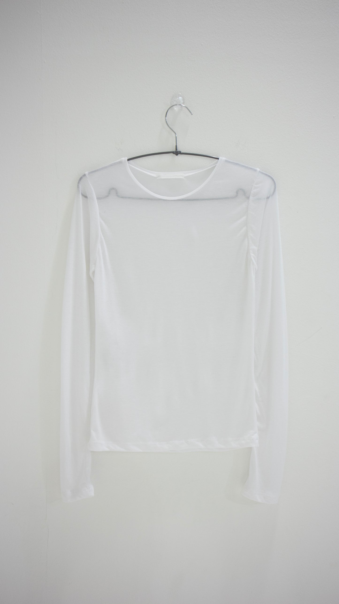 Sheer tencel top (white)