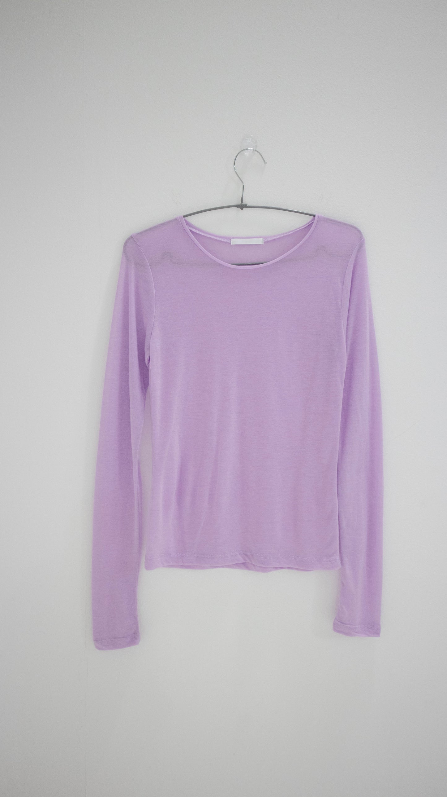 Sheer tencel top (purple)