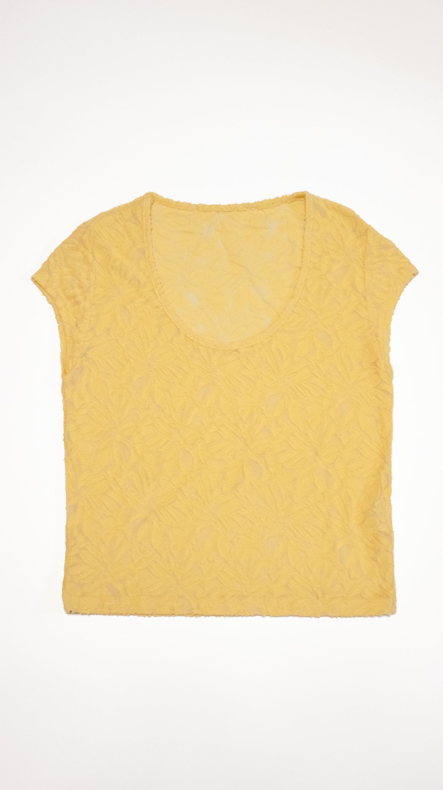 Tropical lace top (yellow)