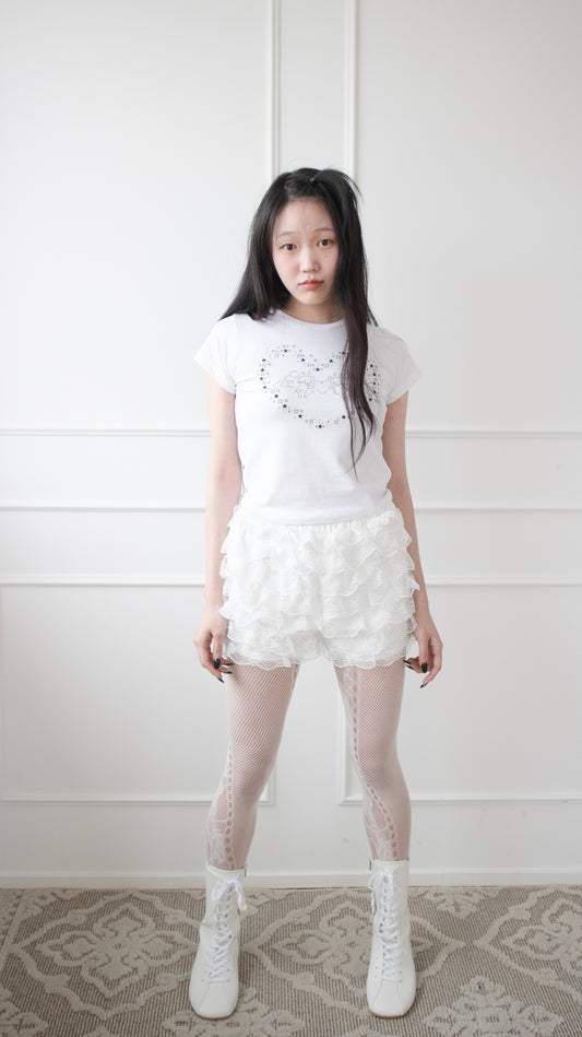 Frill coquette shorts