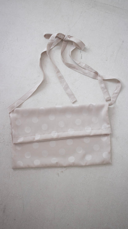 Dot knot cross bag (cream)