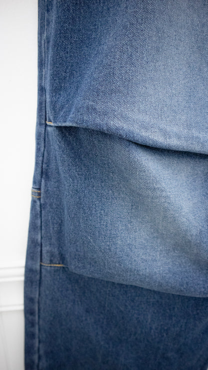 Oversized baggy denim (indigo)