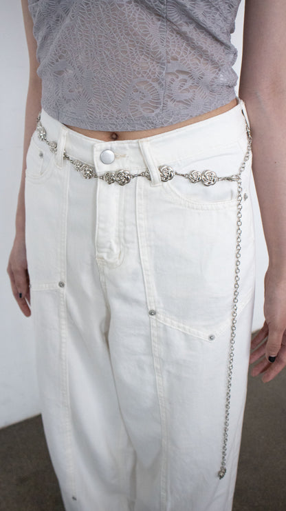 Arrow carpenter pants (ivory)