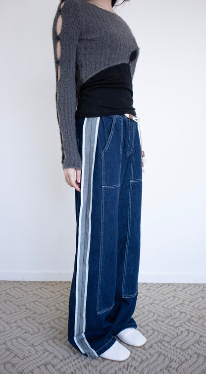 Hippie rope denim pants