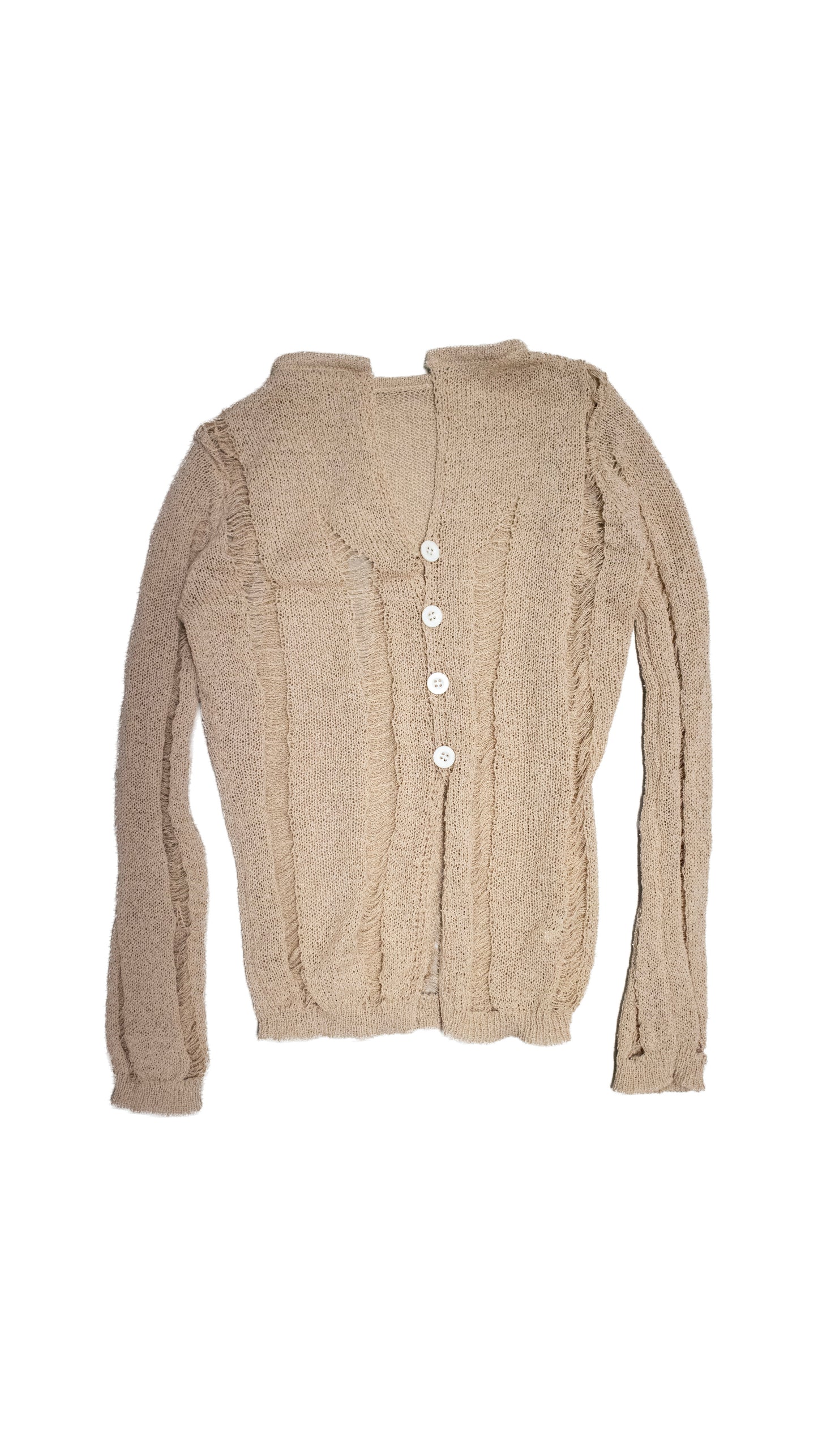 Grunge knit cardigan (beige)