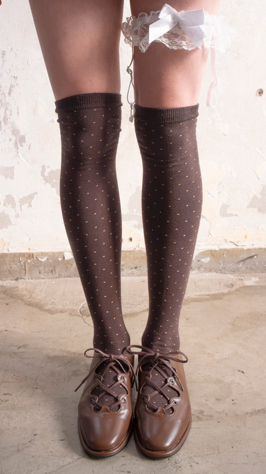 Cocoa over-knee socks