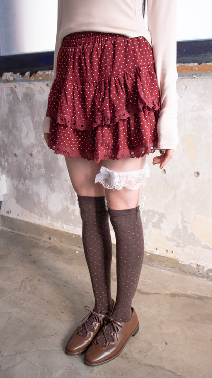 Cocoa over-knee socks