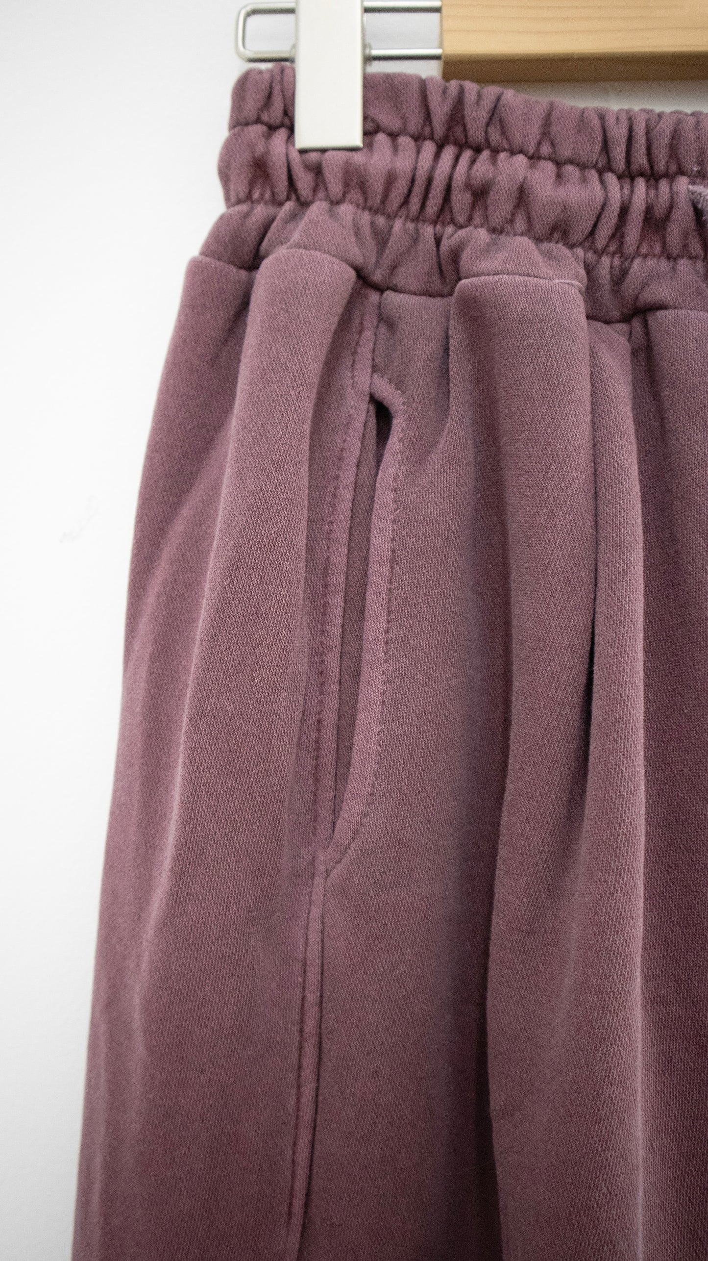 Pigment faded sweat pants (dark red)