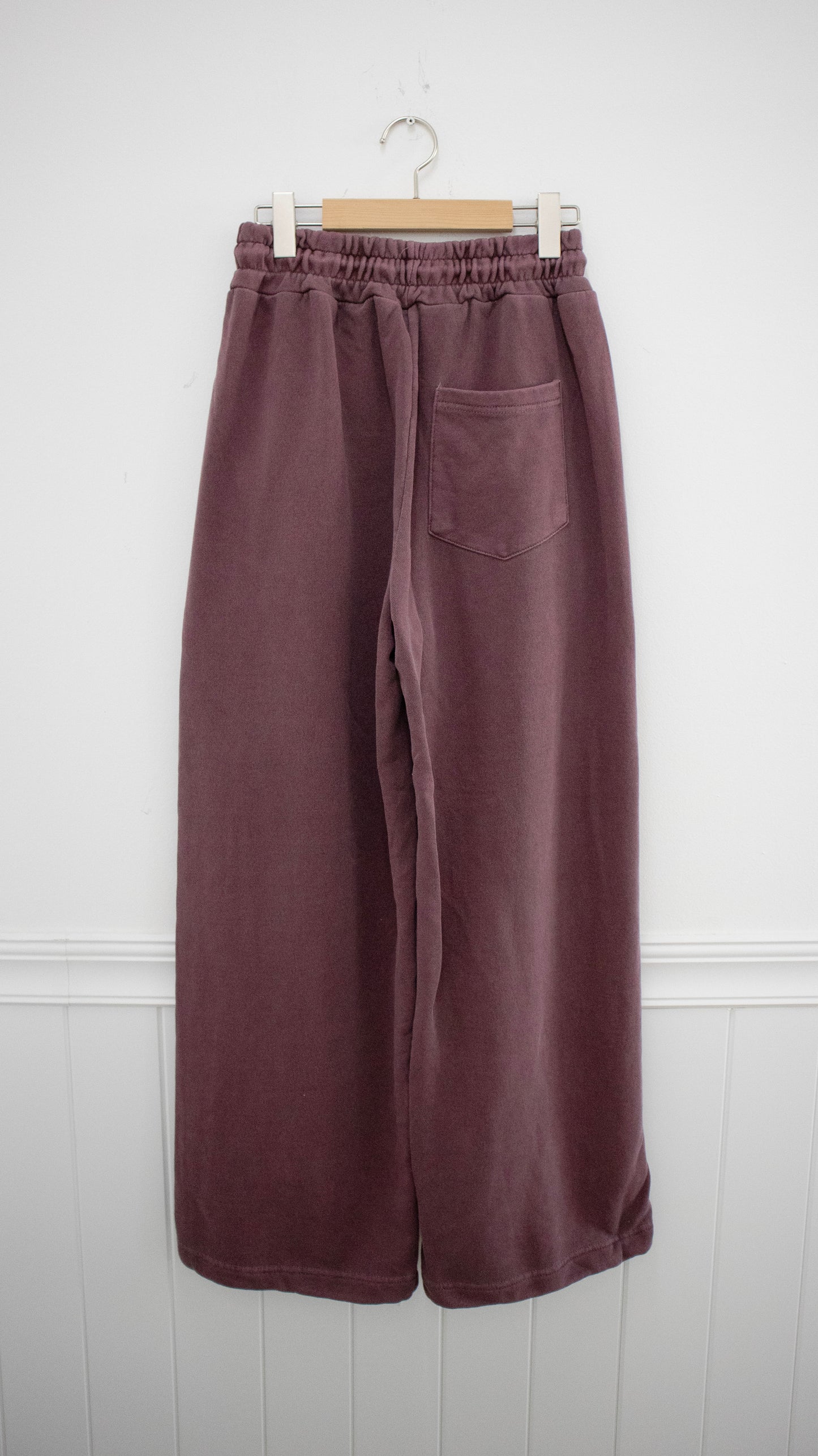 Pigment faded sweat pants (dark red)