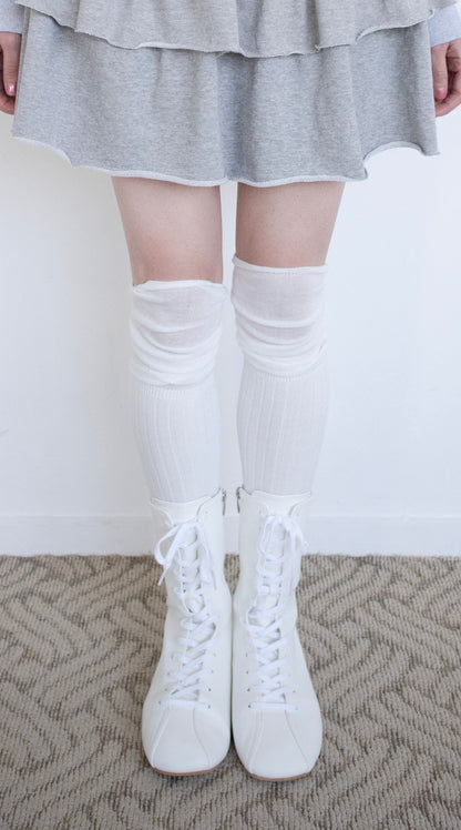 Layered overknee socks (3colors)