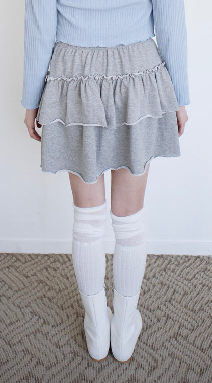 Layered overknee socks (3colors)