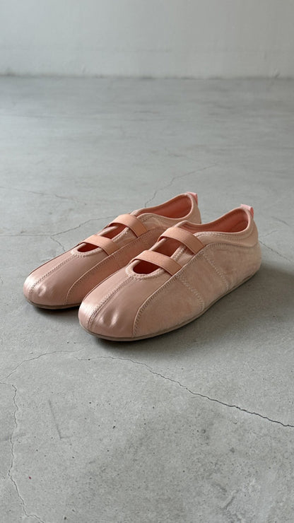 Flat ballet shoes (pink)