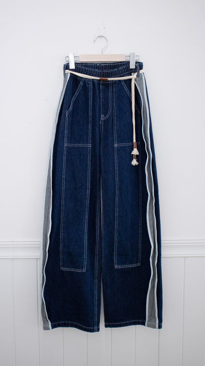 Hippie rope denim pants