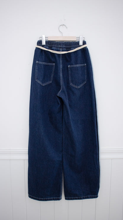 Hippie rope denim pants