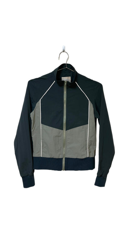 Reflective nylon blouson (dark teal)