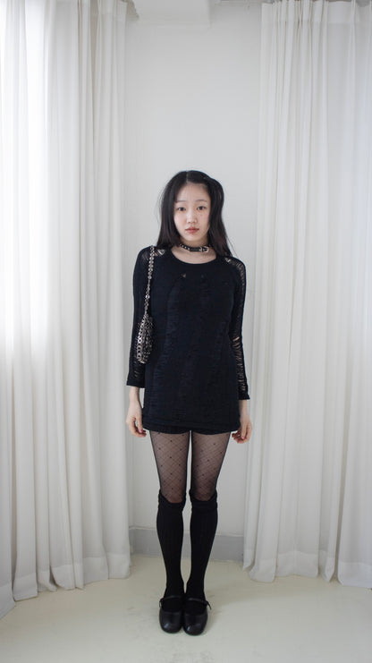 Daily knit shorts (black)