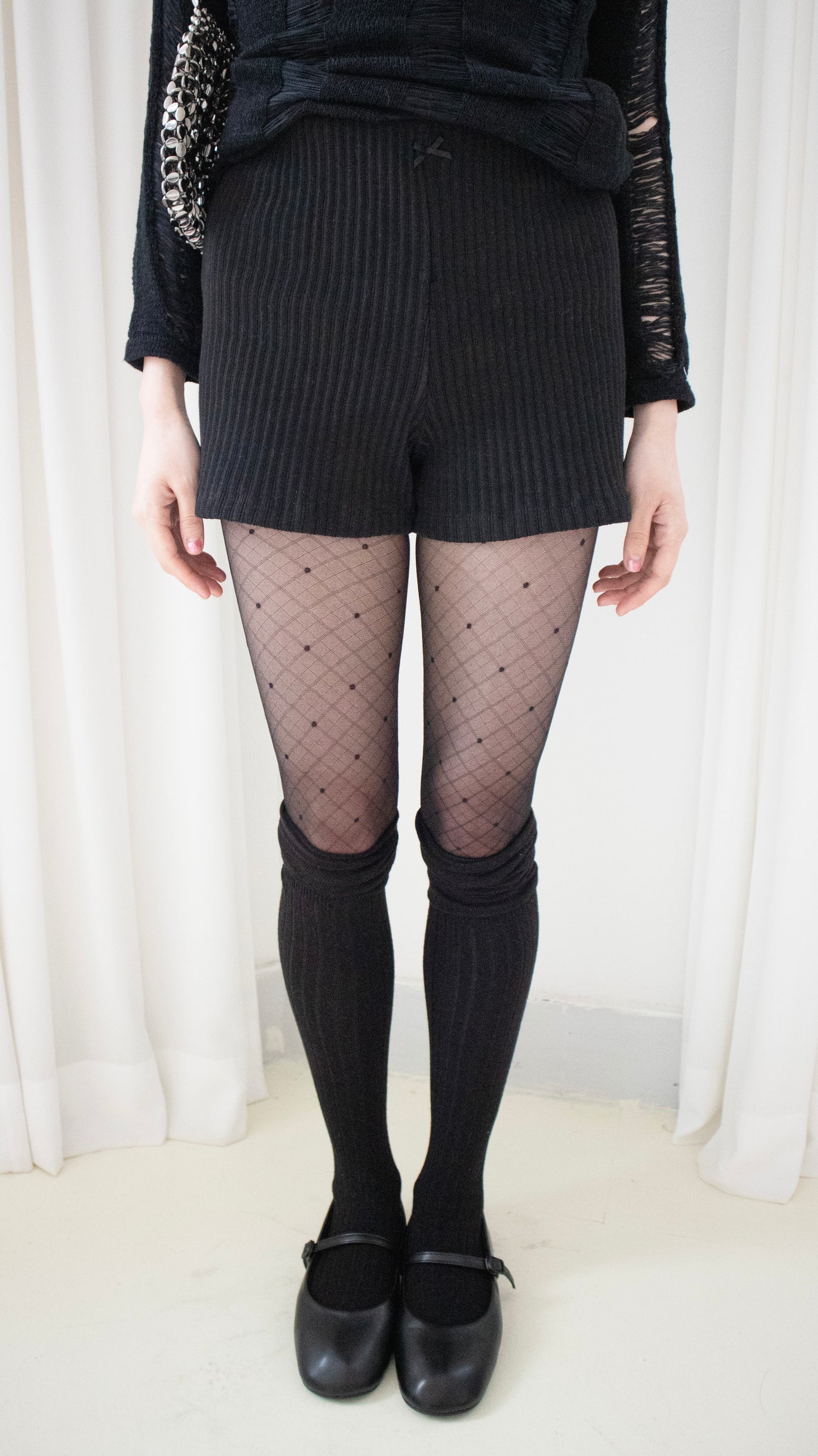 Daily knit shorts (black)