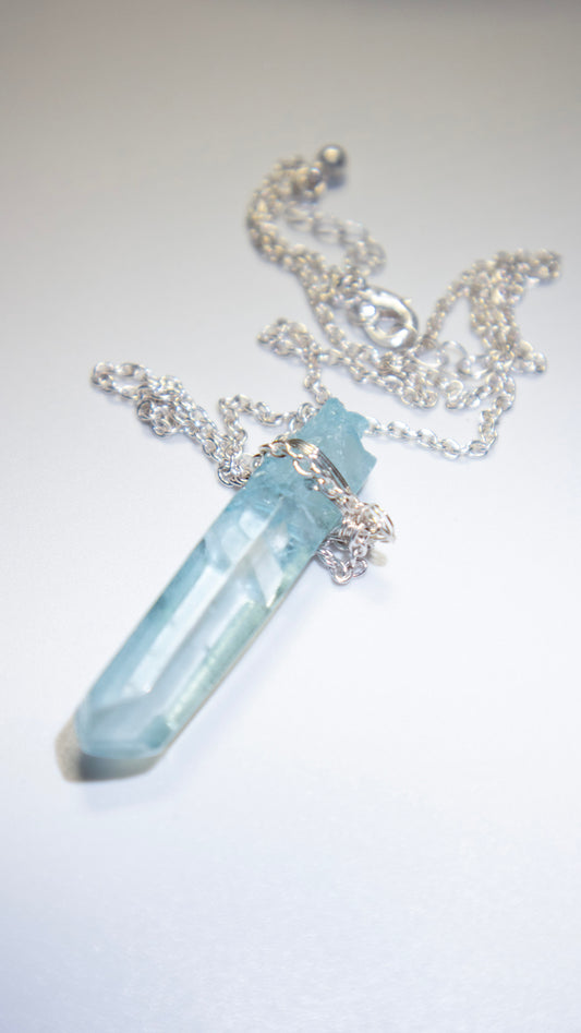 Space crystal necklace