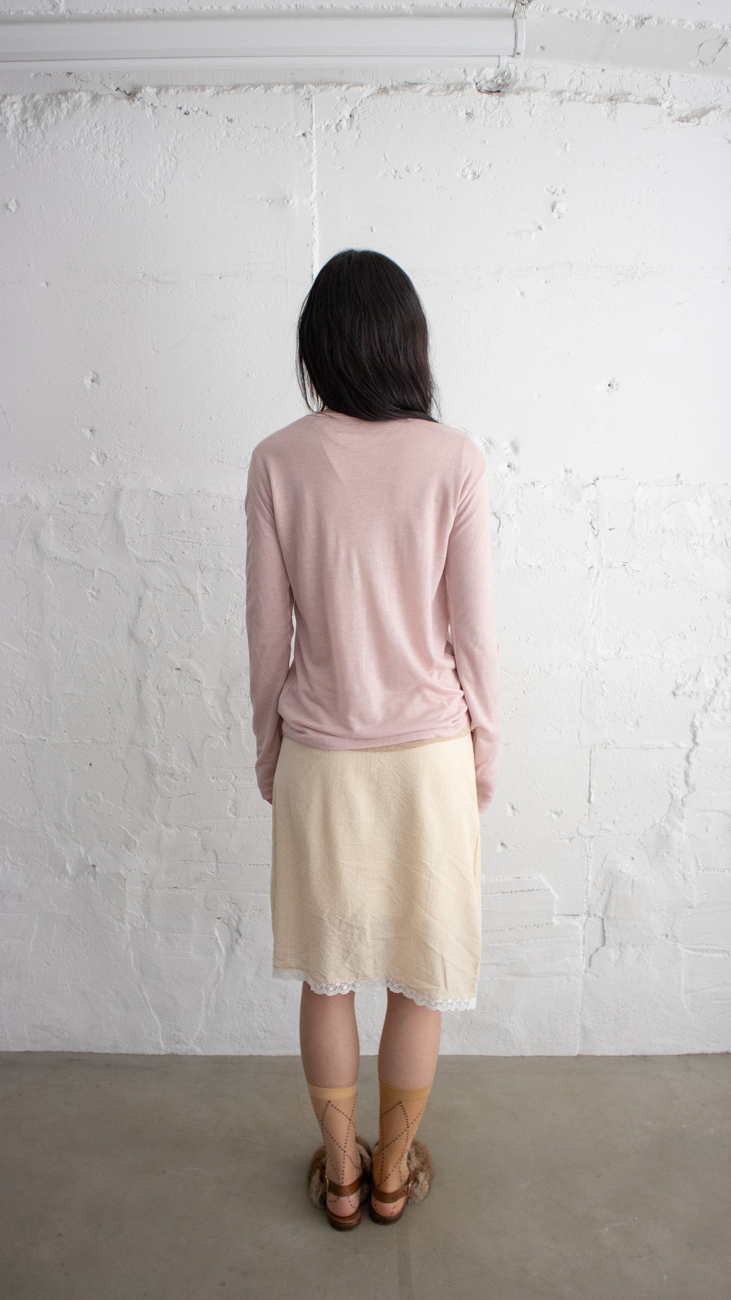 Ringo midi skirt (beige)