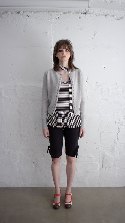 Spring button cardigan (gray)