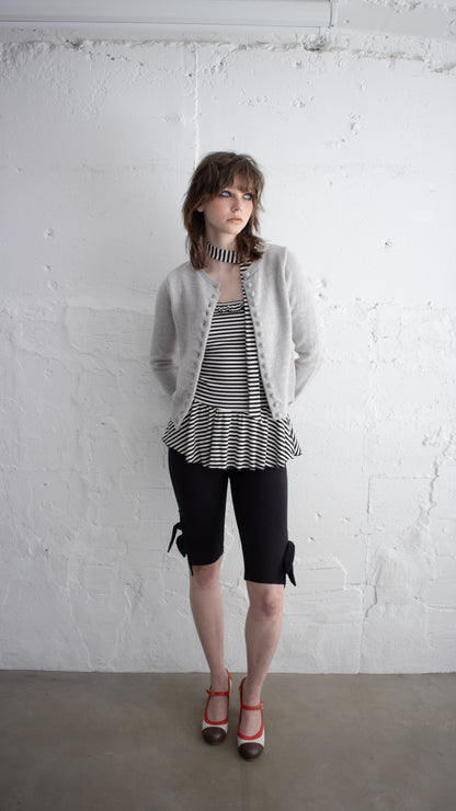 Spring button cardigan (gray)