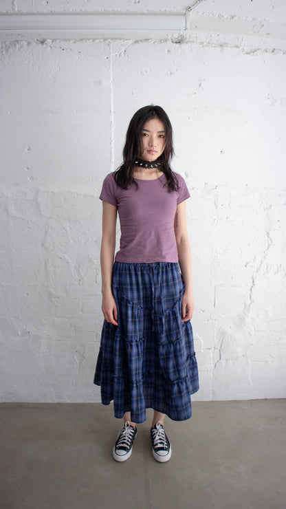 Dot basic t-shirt (purple)