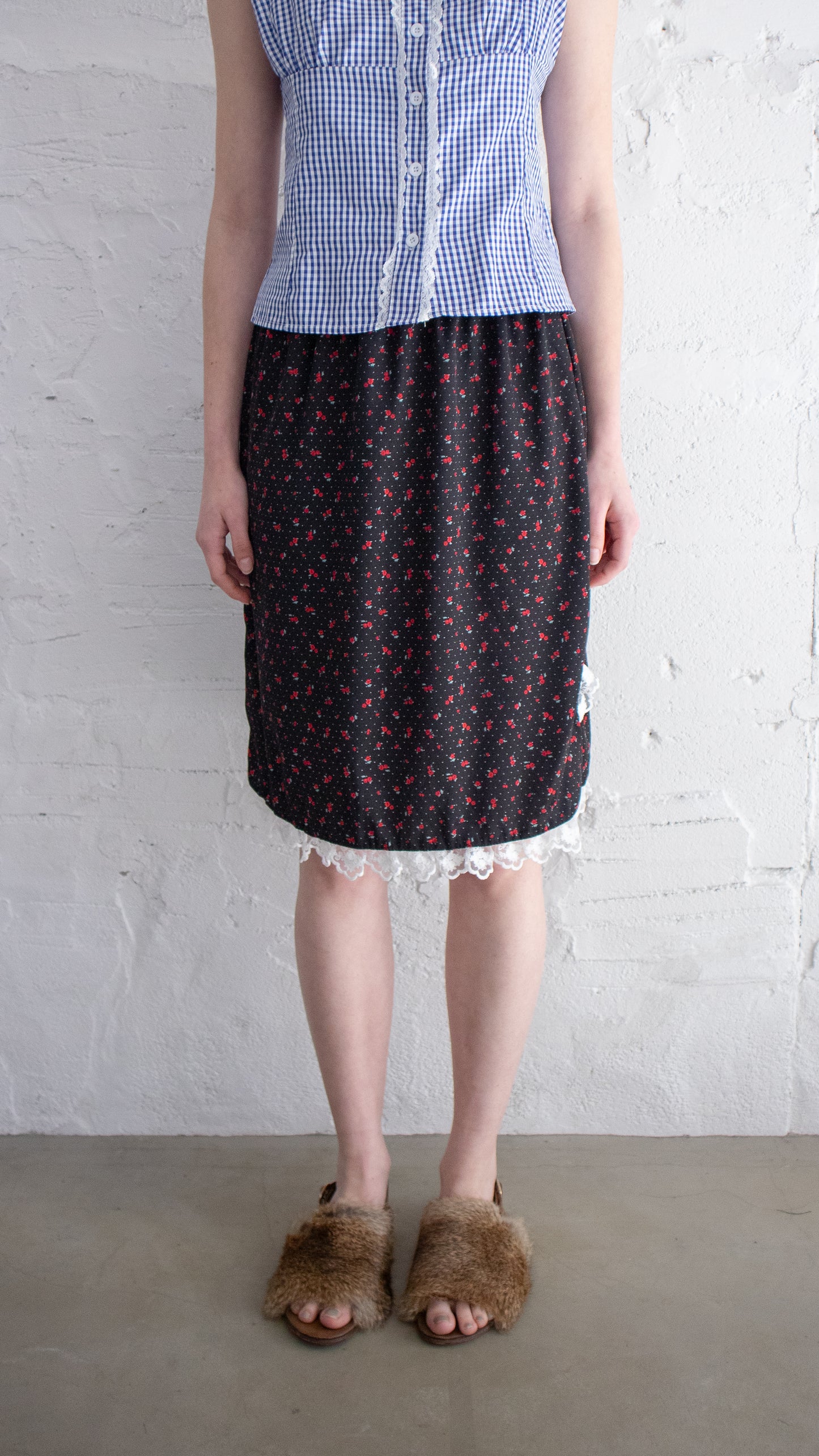 Ann midi skirt (black)