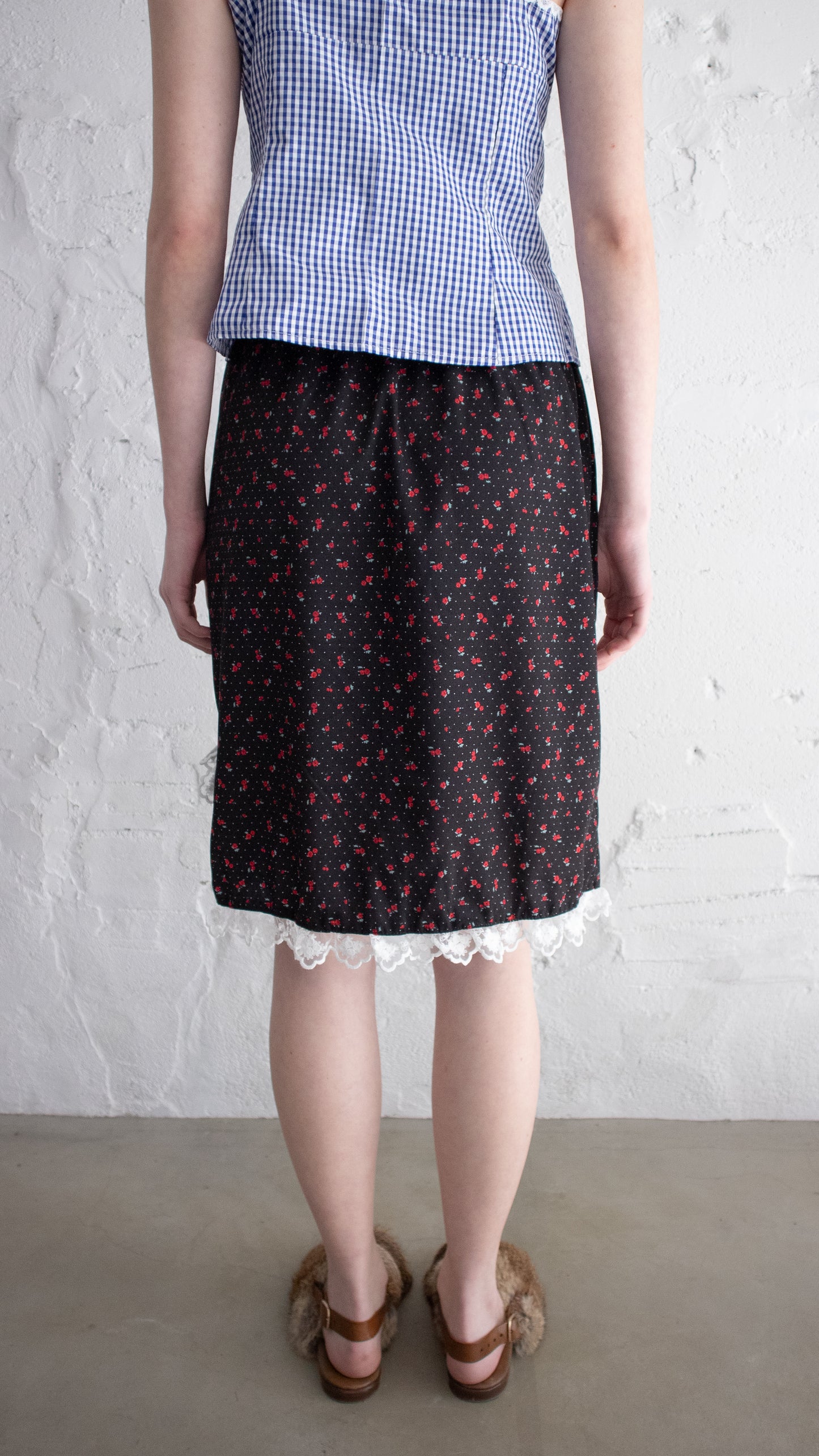 Ann midi skirt (black)