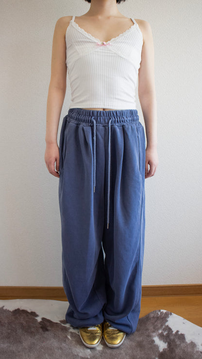 Pigment faded sweat pants (navy)