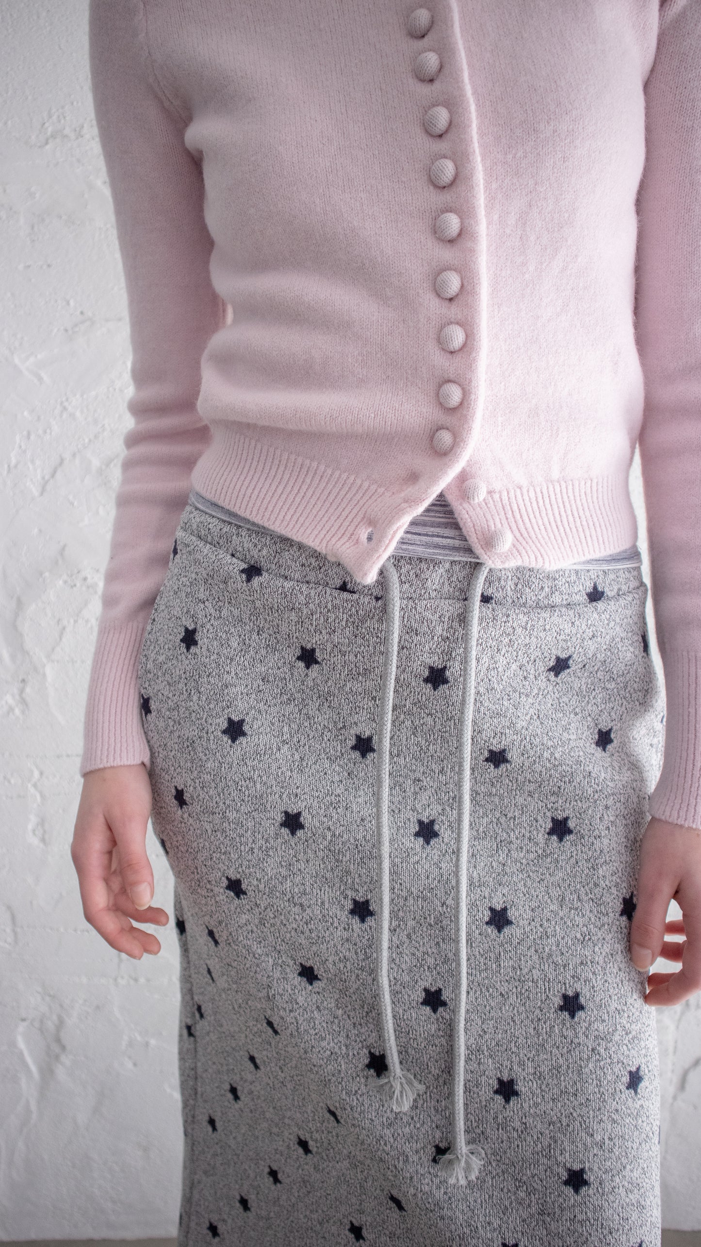 Star long skirt (gray)