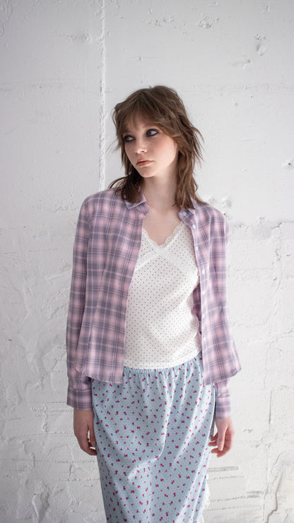 Breakfast crop shirt (pink)