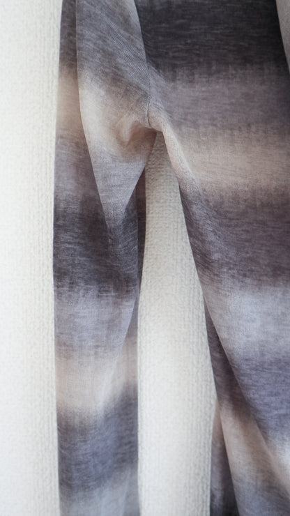 Sheer gradation hoodie (charcoal)