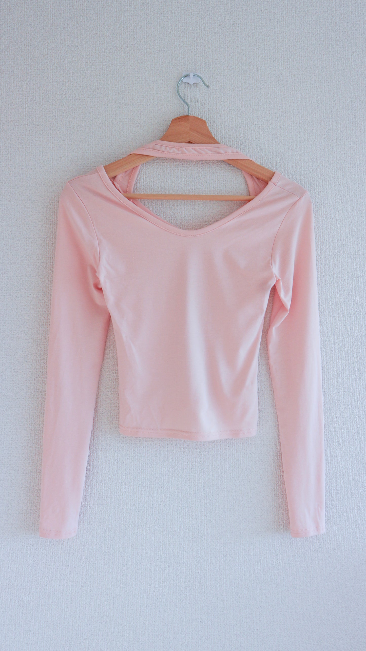 Ballerina halter L/S tee (pink)