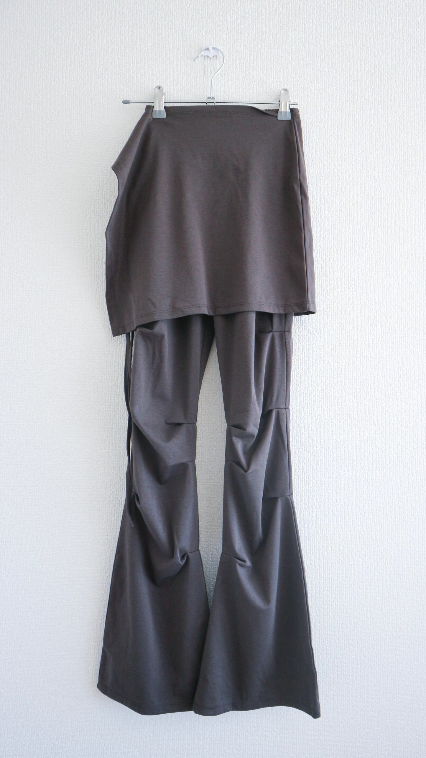 Technical skirt pants (charcoal)