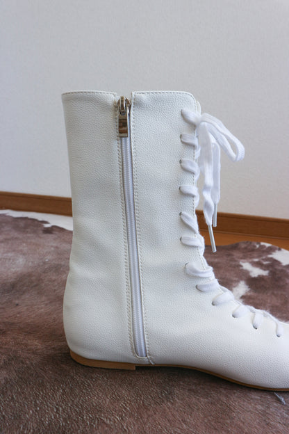 Boxer sneaker boots (white)