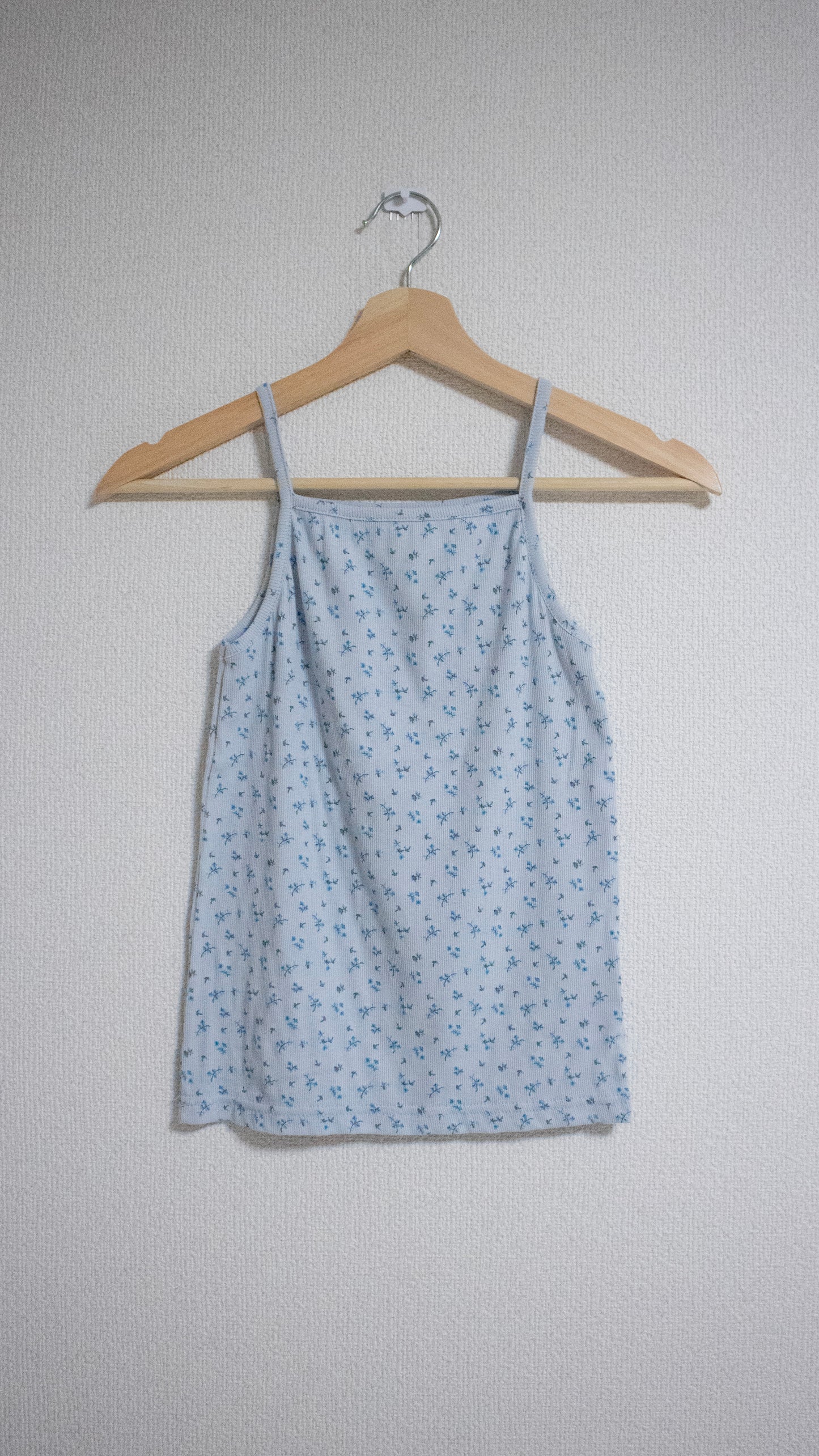 Flower rib tanktop (blue)