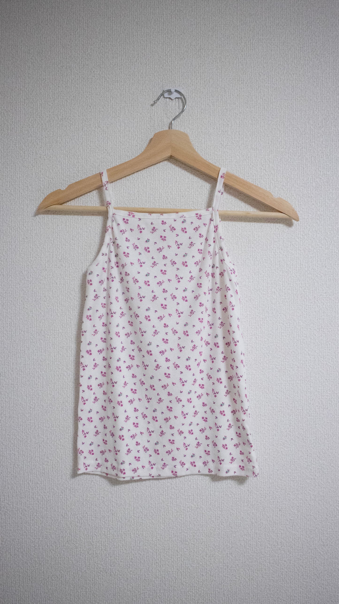 Flower rib tanktop (pink)