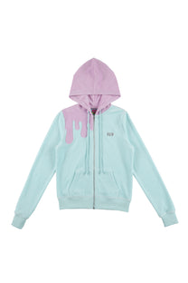 Melt Velour Zip Hoodie Frost Mint