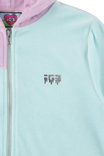 Melt Velour Zip Hoodie Frost Mint