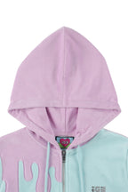 Melt Velour Zip Hoodie Frost Mint