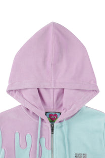 Melt Velour Zip Hoodie Frost Mint
